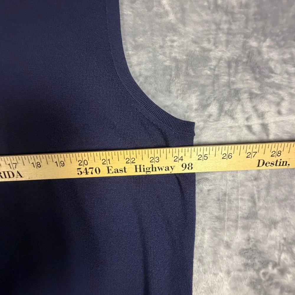 Jos. A. Bank Signature Collection Navy Blue Italian Merino Wool Sweater Vest XXL
